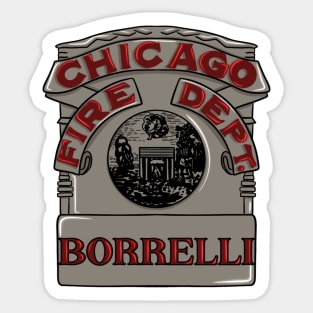 Jimmy Borrelli | Chicago Fire Badge Sticker